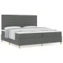 Cama con Box Spring con colchón gris oscuro 200x200 cm tela von , Betten und Lattenroste - Ref: Foro24-3339568, Preis: 675,06...