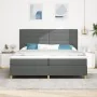 Cama con Box Spring con colchón gris oscuro 200x200 cm tela von , Betten und Lattenroste - Ref: Foro24-3339568, Preis: 675,06...