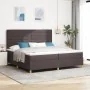 Cama con Box Spring Marrón Oscuro 200x200 cm Tela | Foro24.es | Tu tienda online para hogar, jardín y más Foro24.es