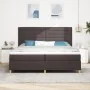 Cama con Box Spring Marrón Oscuro 200x200 cm Tela | Foro24.es | Tu tienda online para hogar, jardín y más Foro24.es