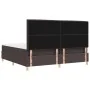 Cama con Box Spring Marrón Oscuro 200x200 cm Tela | Foro24.es | Tu tienda online para hogar, jardín y más Foro24.es