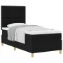Cama con Somier con Colchón Negra 90x200 cm Tela by , Beds and slatted bases - Ref: Foro24-3339590, Price: 317,18 €, Discount: %
