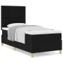 Cama con Somier con Colchón Negra 90x200 cm Tela by , Beds and slatted bases - Ref: Foro24-3339590, Price: 317,18 €, Discount: %