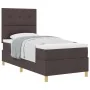 Cama con Base y Colchón Marrón Oscuro 90x200 cm Tela | Foro24.es | Tu tienda online para hogar, jardín y más Foro24.es