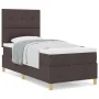 Cama con Base y Colchón Marrón Oscuro 90x200 cm Tela | Foro24.es | Tu tienda online para hogar, jardín y más Foro24.es
