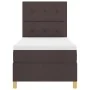 Cama con Base y Colchón Marrón Oscuro 90x200 cm Tela | Foro24.es | Tu tienda online para hogar, jardín y más Foro24.es