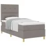 Cama con somier con colchón taupe 90x200 cm tela | Foro24.es | Tu tienda online para hogar, jardín y más Foro24.es