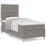Cama con somier con colchón taupe 90x200 cm tela | Foro24.es | Tu tienda online para hogar, jardín y más Foro24.es