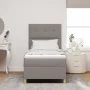 Cama con somier con colchón taupe 90x200 cm tela | Foro24.es | Tu tienda online para hogar, jardín y más Foro24.es