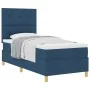 Cama con Somier y Colchón Azul 90x200 cm Tela | Foro24.es | Tu tienda online para hogar, jardín y más Foro24.es