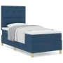 Cama con Somier y Colchón Azul 90x200 cm Tela | Foro24.es | Tu tienda online para hogar, jardín y más Foro24.es