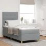 Cama con Somier y Colchón Gris Claro 100x200 cm Tela | Foro24.es | Tu tienda online para hogar, jardín y más Foro24.es
