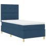Cama con Somier y Colchón Azul 90x200 cm Tela | Foro24.es | Tu tienda online para hogar, jardín y más Foro24.es
