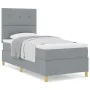 Cama con Somier y Colchón Gris Claro 100x200 cm Tela | Foro24.es | Tu tienda online para hogar, jardín y más Foro24.es