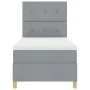 Cama con Somier y Colchón Gris Claro 100x200 cm Tela | Foro24.es | Tu tienda online para hogar, jardín y más Foro24.es