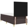 Cama con Somier con Colchón Marrón Oscuro 100x200 cm Tela | Foro24.es | Tu tienda online para hogar, jardín y más Foro24.es