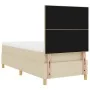 Cama con Base y Colchón Crema 100x200 cm Tela | Foro24.es | Tu tienda online para hogar, jardín y más Foro24.es