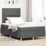 Cama con Base de Resortes y Colchón Gris Oscuro 120x200 cm Tela | Foro24.es | Tu tienda online para hogar, jardín y más Foro24.es