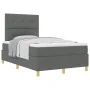 Cama con Base de Resortes y Colchón Gris Oscuro 120x200 cm Tela | Foro24.es | Tu tienda online para hogar, jardín y más Foro24.es