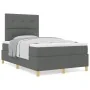 Cama con Base de Resortes y Colchón Gris Oscuro 120x200 cm Tela | Foro24.es | Tu tienda online para hogar, jardín y más Foro24.es