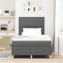 Cama con Base de Resortes y Colchón Gris Oscuro 120x200 cm Tela | Foro24.es | Tu tienda online para hogar, jardín y más Foro24.es