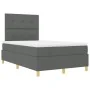 Cama con Base de Resortes y Colchón Gris Oscuro 120x200 cm Tela | Foro24.es | Tu tienda online para hogar, jardín y más Foro24.es