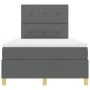 Cama con Base de Resortes y Colchón Gris Oscuro 120x200 cm Tela | Foro24.es | Tu tienda online para hogar, jardín y más Foro24.es