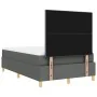 Cama con Base de Resortes y Colchón Gris Oscuro 120x200 cm Tela | Foro24.es | Tu tienda online para hogar, jardín y más Foro24.es