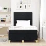 Cama con Box Spring y Colchón Negra 120x200 cm Tela | Foro24.es | Tu tienda online para hogar, jardín y más Foro24.es