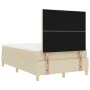Cama con somier y colchón crema 120x200 cm tela von , Betten und Lattenroste - Ref: Foro24-3339614, Preis: 430,11 €, Rabatt: %