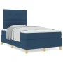 Cama Box Spring con Colchón Azul 120x200 cm Tela by , Beds and slatted bases - Ref: Foro24-3339615, Price: 438,10 €, Discount: %