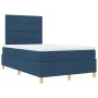 Cama Box Spring con Colchón Azul 120x200 cm Tela by , Beds and slatted bases - Ref: Foro24-3339615, Price: 438,10 €, Discount: %