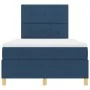Cama Box Spring con Colchón Azul 120x200 cm Tela by , Beds and slatted bases - Ref: Foro24-3339615, Price: 438,10 €, Discount: %