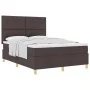 Cama con Base y Colchón Marrón Oscuro 140x190 cm Tela | Foro24.es | Tu tienda online para hogar, jardín y más Foro24.es