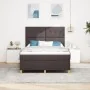 Cama con Base y Colchón Marrón Oscuro 140x190 cm Tela | Foro24.es | Tu tienda online para hogar, jardín y más Foro24.es