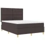 Cama con Base y Colchón Marrón Oscuro 140x190 cm Tela | Foro24.es | Tu tienda online para hogar, jardín y más Foro24.es