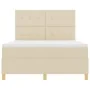 Cama con somier y colchón Crema 140x190 cm Tela | Foro24.es | Tu tienda online para hogar, jardín y más Foro24.es