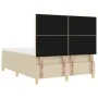 Cama con somier y colchón Crema 140x190 cm Tela | Foro24.es | Tu tienda online para hogar, jardín y más Foro24.es