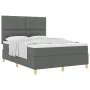 Cama con Sommier con Colchón Gris Oscuro 140x200 cm Tela | Foro24.es | Tu tienda online para hogar, jardín y más Foro24.es