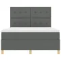 Cama con Sommier con Colchón Gris Oscuro 140x200 cm Tela | Foro24.es | Tu tienda online para hogar, jardín y más Foro24.es