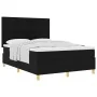Cama de Muelles con Colchón Negra 140x200 cm Tela de , Camas y somieres - Ref: Foro24-3339625, Precio: 519,67 €, Descuento: %