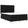 Cama de Muelles con Colchón Negra 140x200 cm Tela de , Camas y somieres - Ref: Foro24-3339625, Precio: 519,67 €, Descuento: %