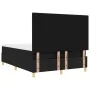 Cama de Muelles con Colchón Negra 140x200 cm Tela de , Camas y somieres - Ref: Foro24-3339625, Precio: 519,67 €, Descuento: %