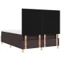 Cama con Base de Muelles y Colchón Marrón Oscuro 160x200 cm Tela | Foro24.es | Tu tienda online para hogar, jardín y más Foro24.es