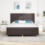 Cama con Base Tapizada con Colchón Marrón Oscuro Super King Tela by , Beds and slatted bases - Ref: Foro24-3339640, Price: 62...