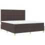 Cama con Base Tapizada con Colchón Marrón Oscuro Super King Tela by , Beds and slatted bases - Ref: Foro24-3339640, Price: 62...