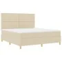 Cama de Muelles con Colchón Beige Super King en Tela de , Camas y somieres - Ref: Foro24-3339642, Precio: 649,39 €, Descuento: %