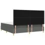 Cama con Box Spring y Colchón Gris Oscuro 200x200 cm Tela | Foro24.es | Tu tienda online para hogar, jardín y más Foro24.es