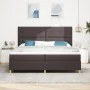 Cama con Box Spring Marrón Oscuro 200x200 cm Tela | Foro24.es | Tu tienda online para hogar, jardín y más Foro24.es