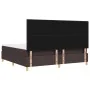 Cama con Box Spring Marrón Oscuro 200x200 cm Tela | Foro24.es | Tu tienda online para hogar, jardín y más Foro24.es